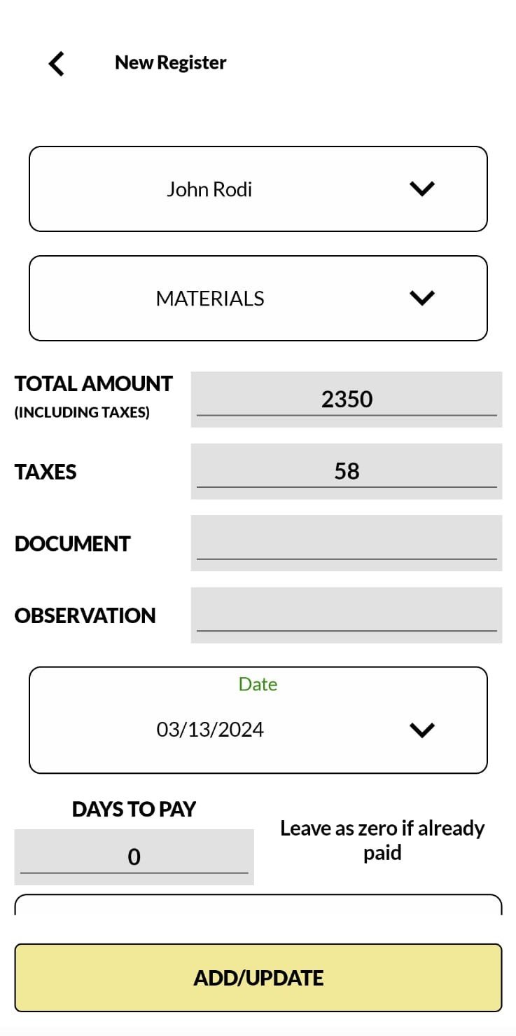 Register Payables