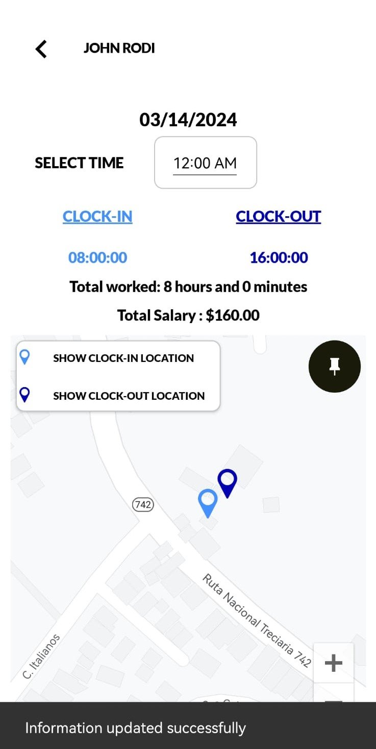 Set Clock-In/Clock-Out